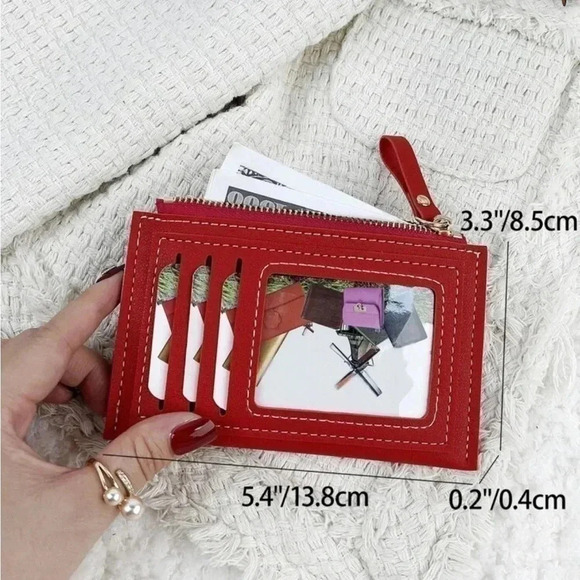 ⚠️Clearance Red & White Slim Cardholder / Wallet - Picture 4 of 4